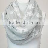 China Wholesale Soft Feel Viscose New Floral Fashion Print Scarf thumbnail-3