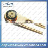 Custom 3D Zinc Alloy Metal Antique Brass Gold Golf Divot Fixer Tool thumbnail-6