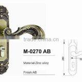 External Pull Handle Main Door Lock Entry Set American Profile Cylinder Lock thumbnail-2