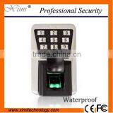 Advanced Biometric Access Control Terminal Outdoor Installation Large Storage Capacity To3000 Fingerprints 30000 Card and Large