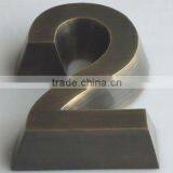 Trapezoidal Brass Reverse Channel Letters