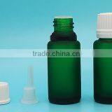 15ml 1/2 oz Green Glass Essential Oil Bottle With White Tamper-evident Cap thumbnail-2