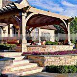 Recycled Backyard Outside Hollow Composite Wood Decking Wpc Decking Rattan Pergola thumbnail-3