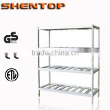 Shentop 2015 Newest Kitchen /Hotel/Restaurant Shelves Four Layers Flat STJHGHJ-04 kitchen stainless steel shelves