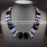 vintage jewelry gun black geometric necklace bib collar fashion necklaces for women 2014