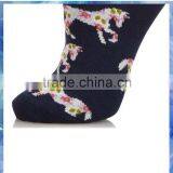 Bulk Wholesale Women All Over Floral Horse Tube Sock thumbnail-3