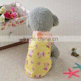 Cute Bear Flower Thermal Winter Tank Cat Dog Pet Wear Pet Apparel thumbnail-2