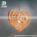 Nordic Creative Brief Wooden Pendant Lamps Heart Shape Living Room Bedroom Lighting Fixtures Holiday Living Christmas Lights thumbnail-1