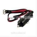 DC 12V Car Auto Push Button Cigarette Lighter Black With 38cm Cable