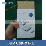For USB Type-C Laptop For New MacBook Chrome Book Pixel 2 USB 3.0 Type C Hub Support Charging and Internet thumbnail-4
