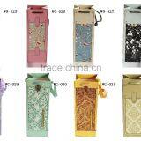 Customized New Fancy Wine Paper Gift Bag With Logo Print Ribbon Handle Made in China Supplier and Manufacture thumbnail-1