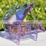 Popular Fashional Purple Crystal Piano for Wedding Souvenirs