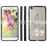 Silk Pattern TPU+PC Bumper Case for Iphone 5s 6/6s 7 Plus for Samsung Note 4 thumbnail-1