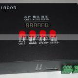 K-1000D;DMX SD card pixel controller;support standard dmx512 chip/DMX512AP-N/WS2821A;drive1024pixel;with address writer function
