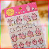 Pink Bunny PVC Cartoon Stickers With Clear Background thumbnail-3