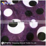Soft Pile Fashionable Dot Print Velvet Fabric thumbnail-1