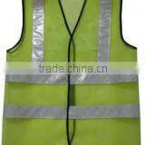 Polyester safety vest with reflective stripe
