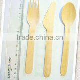 disponsable birch wood cutlery