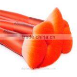 Professional Custom Logo Orange Makeup Cosmetic Brushes Set 24pcs With Orange PU Pouch thumbnail-2