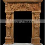 Cheapest Limestone Door Surround With Statues