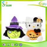 Halloween Toy White Plush Bear Toy thumbnail-1