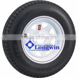 4-Hole High Speed Spoked Rim Design Trailer Tire Assembly - 480-12 tire,