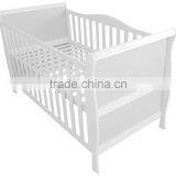 Luxury Solid Wood Baby Cot Bed Sleigh Cotbed Toddler Bed thumbnail-2