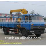 5-10tons knuckle crane, truck with hiab, lorry crane