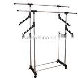 Telescoping Garment Rack With Four Hangers thumbnail-2