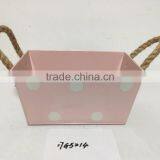 Wholesale Tall Large Indoor Garden Wall Decorative Metal Wrought Iron Square Pot Planter thumbnail-5