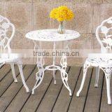 All-wheather Bistro Outdoor Table Set Rose Floral Patio Garden Furniture thumbnail-1