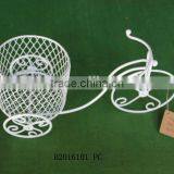 UNIQUE CRAFT!Wire Round Basket With Bike Collecting Decor thumbnail-2