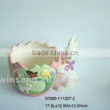 Ceramic Decorative Easter Rabbit Shape Ashtray thumbnail-1
