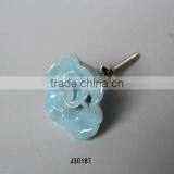 Blue Flower Ceramic Drawer Knobs Available in Other Colour and Patterns thumbnail-1