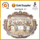 21 Inch Wholesale New Design 3d Art Last Supper Carving Wall Hanging Decoration thumbnail-1