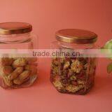 Ecofriendly Feature Squat Hexagon Glass Ketchup Jar thumbnail-2