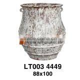 East Asia Pattern Classic Outdoor Ancient Rust Flower Pot thumbnail-1