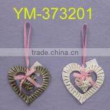 Shining Hanging Willow Heart Decorations. thumbnail-1