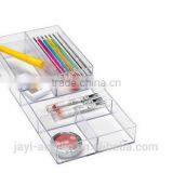 Crystal Small Stacking Acrylic Organizer Storage Tray Great for Cosmetics Jewelry Makeup thumbnail-3