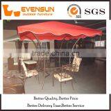 Garden Iron Coffee Gazebo Set For Sale thumbnail-1