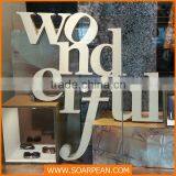 Fashional Advertising Equipment Fiberglass Craft Letter