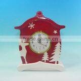 Christmas Digital Electric Ceramic Table Clock thumbnail-1
