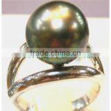 Large Tahitian Pearl Ring thumbnail-5