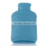 2000ml knitted hot water bag cover with Sapporo edge