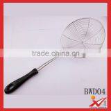 High Quality 16"kitchen Tools Stainless Steel Stainer for Oil Filter With Rubber Coverd Handle thumbnail-1