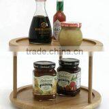 Wholesale Factory Bamboo Two-tier Turntable 10inch