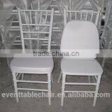 White Chiavari Chair Wooden Tiffany Chair Banquet Chair With Cushion thumbnail-5