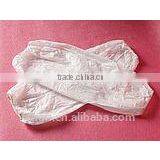 Disposable White PE Sleeve Cover With Cuff Elastic thumbnail-1