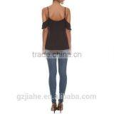 Woman Blouses Sexy Sleeveless Chiffon Ruffle Plus Size Ladies Blouses Casual Tops Clothing 2015 New Summer 4 Colors thumbnail-2