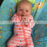 Wholesale Baby Clothes Clothing Set Pink Long Sleeve Romper for Spring thumbnail-2